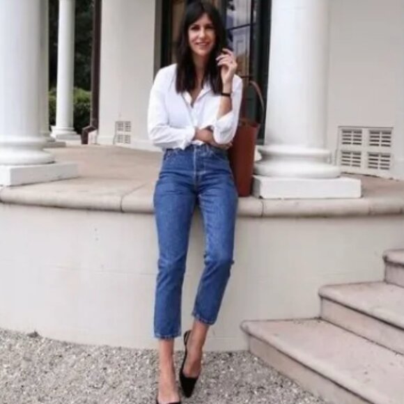 Everlane Women's The 90's Cheeky Straight Button Fly Ankle Jeans Size 25 - Picture 1 of 15